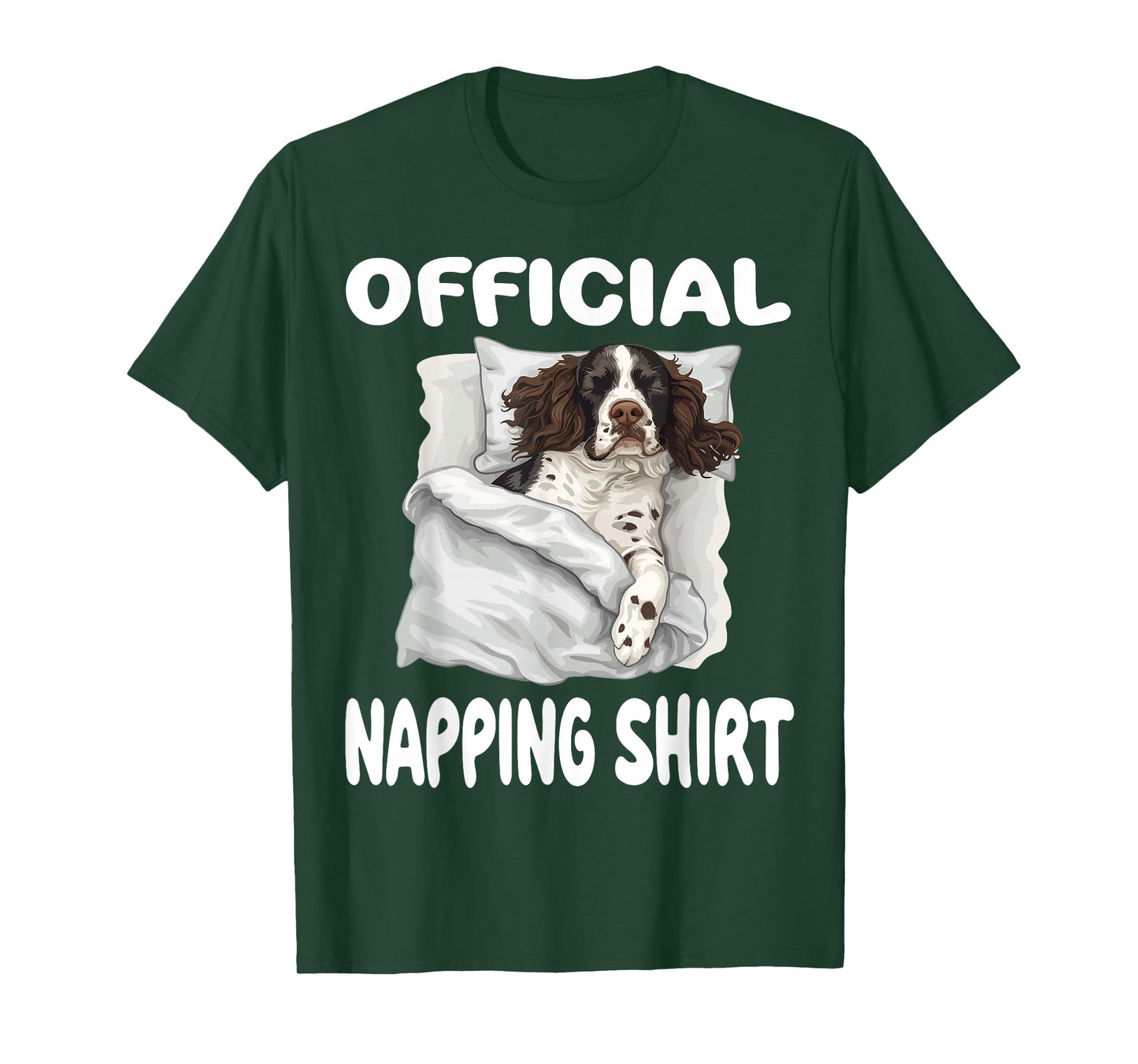 English Springer Spaniel Dog Official Napping shirt Pajamas T-Shirt