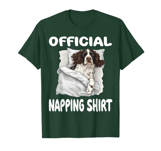 English Springer Spaniel Dog Official Napping shirt Pajamas T-Shirt