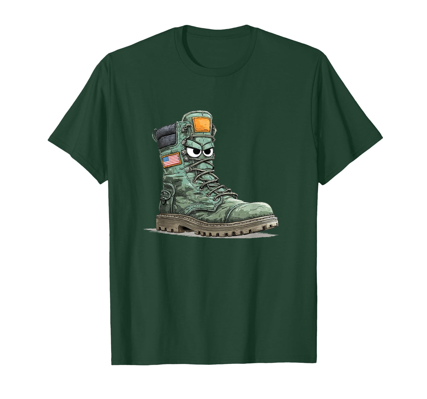 Funny Shoe Face in US Colors for Boys and Girls T-Shirt
