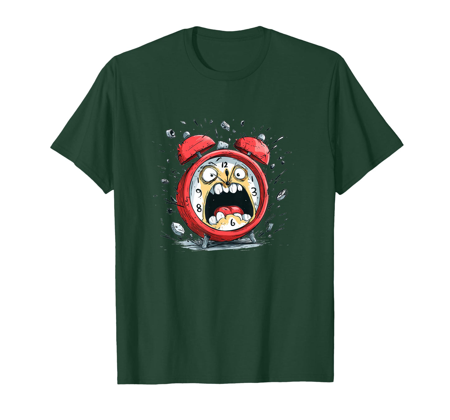 Funny Freaking Out Alarm Clock Costume T-Shirt