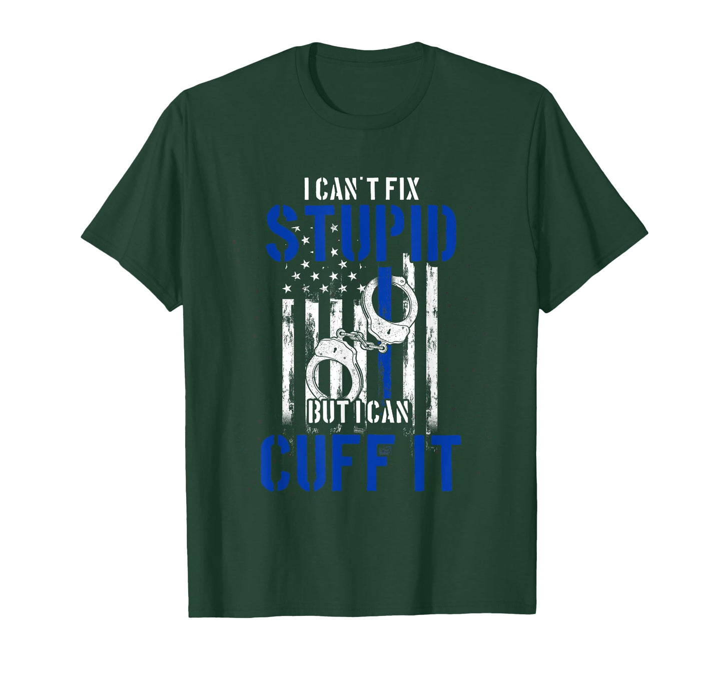 Funny Policeman Gift Cuff Law Enforcement Police T-Shirt