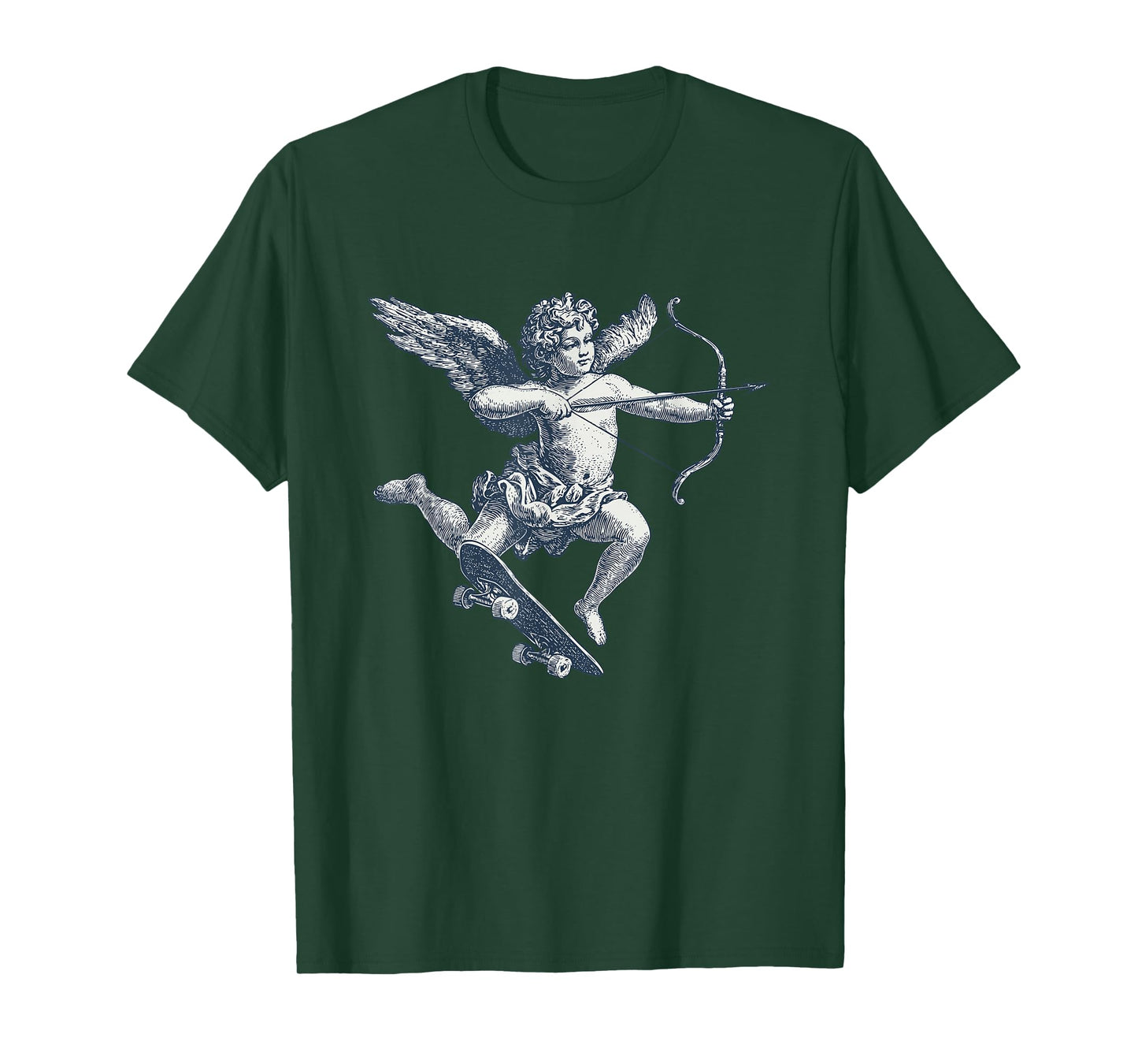 Skating Amore Angel for Love and Cupid Lovers T-Shirt