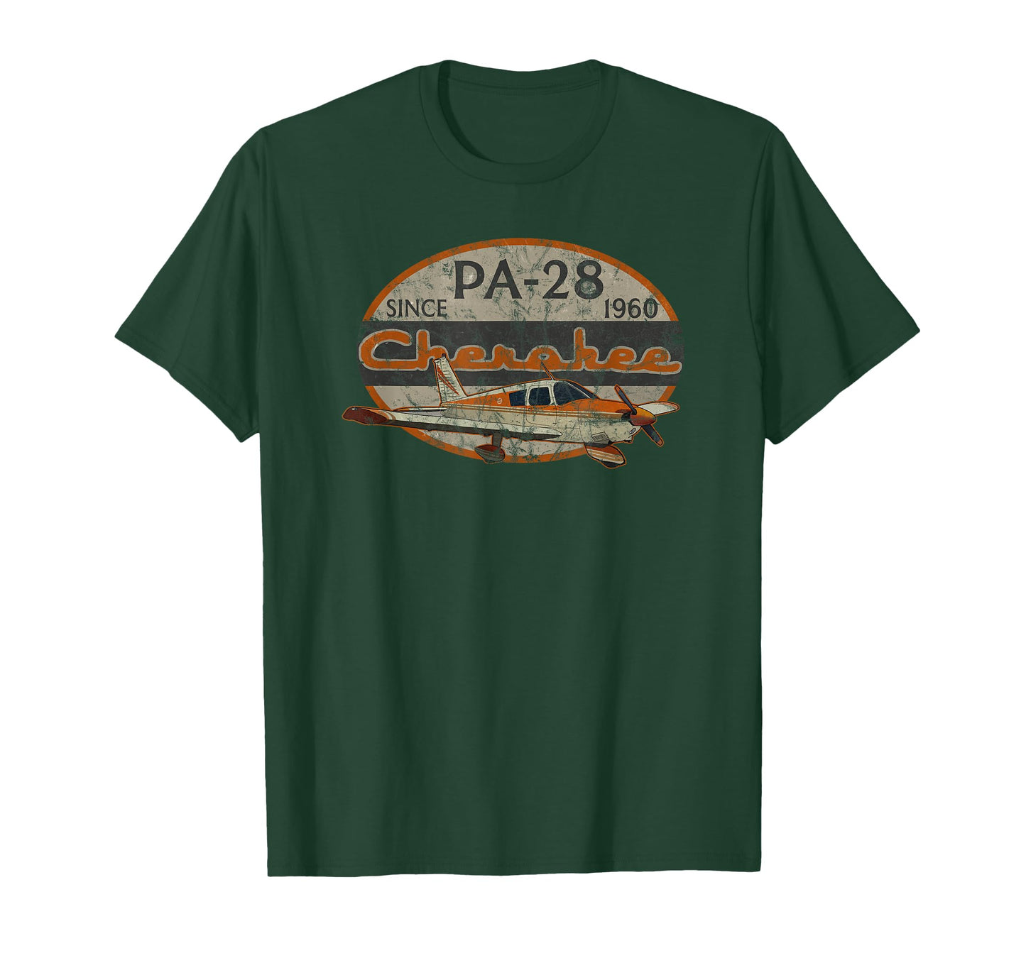 PA-28 Cherokee Airplane Since 1960 Retro Vintage Pilot T-Shirt