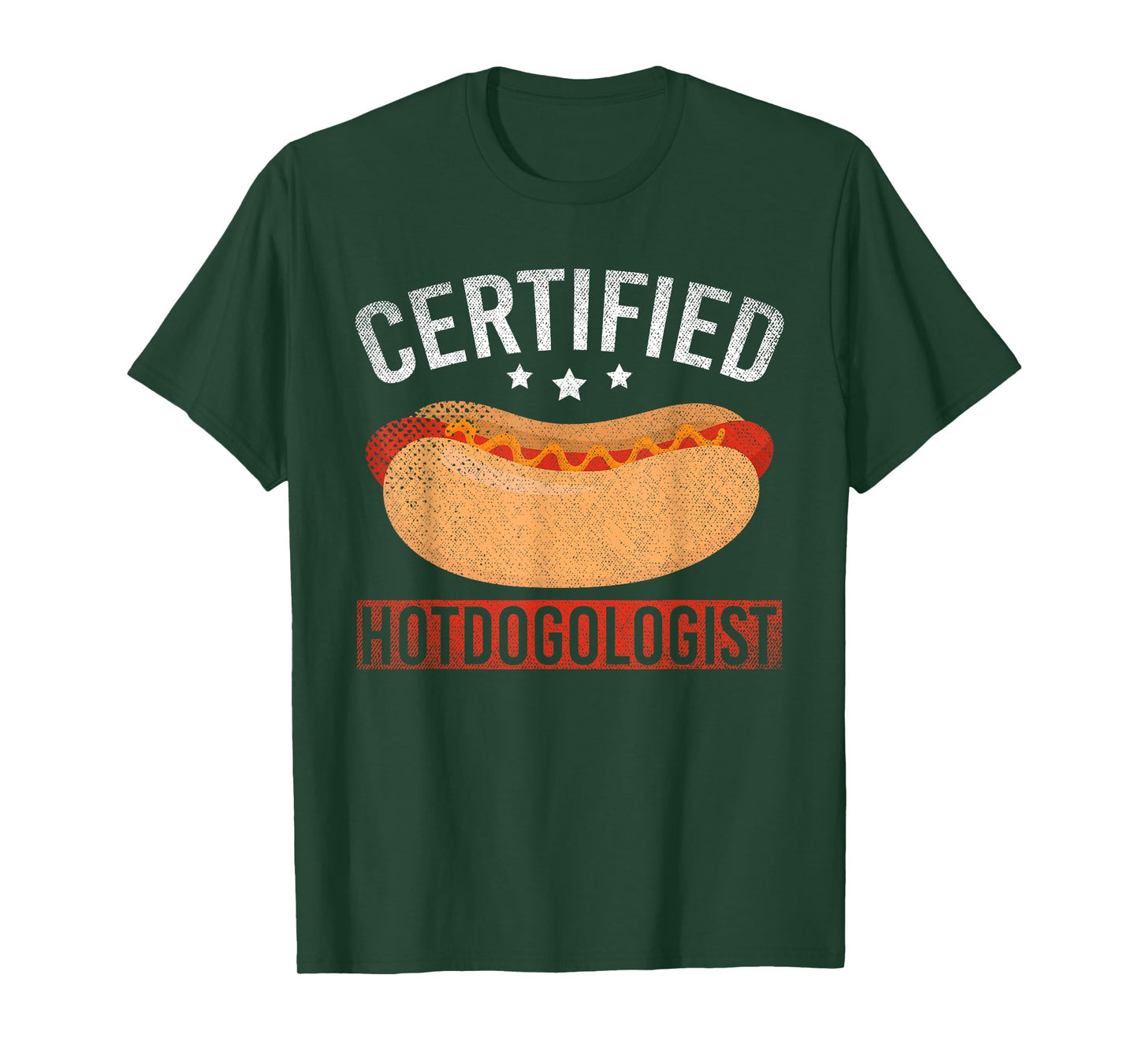 Funny Foodie Certified Hotdogologist Hotdog Lover Hot Dog T-Shirt