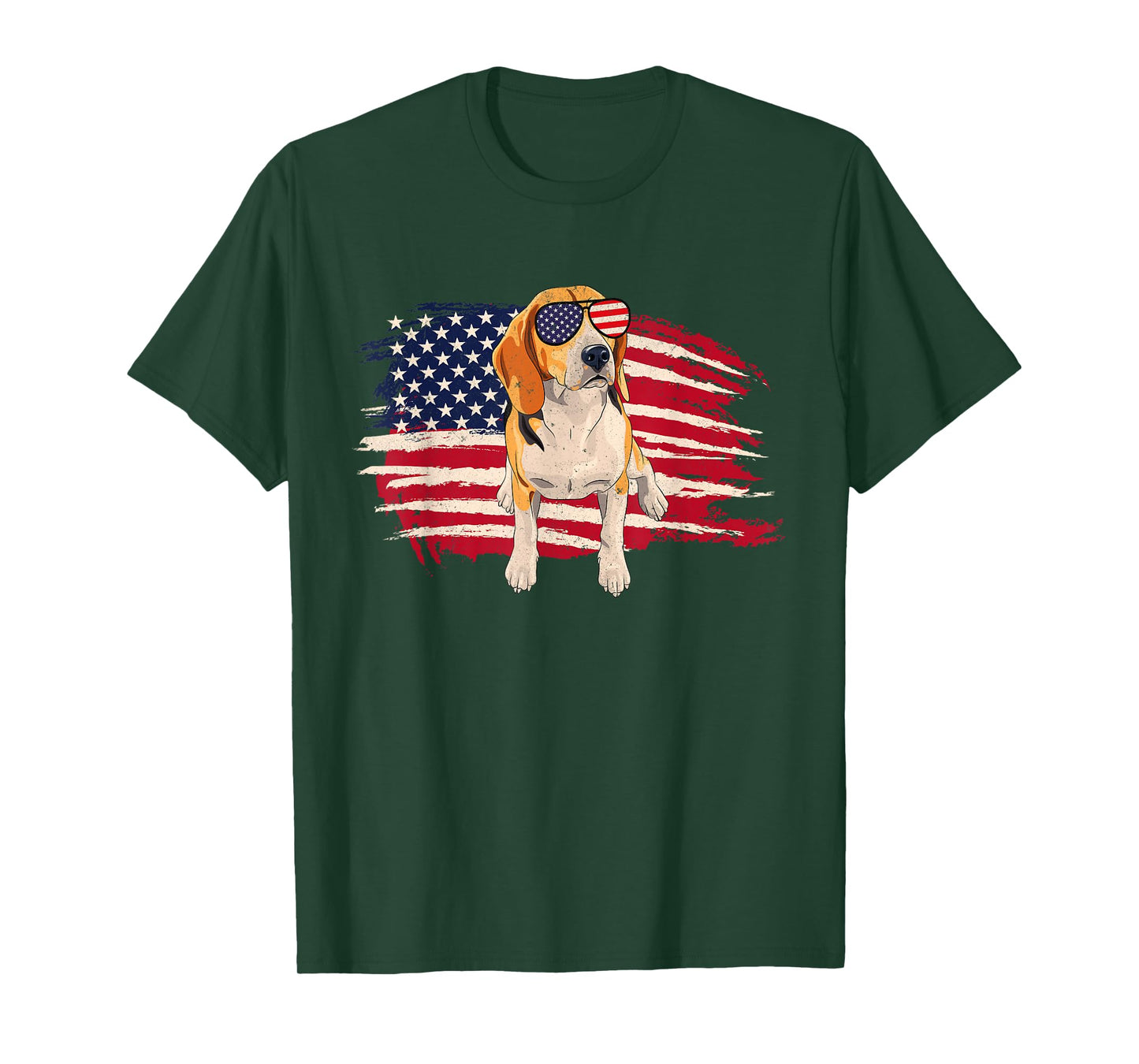 American Flag Beagle - Puppy Dog Lover Animal Breeder T-Shirt