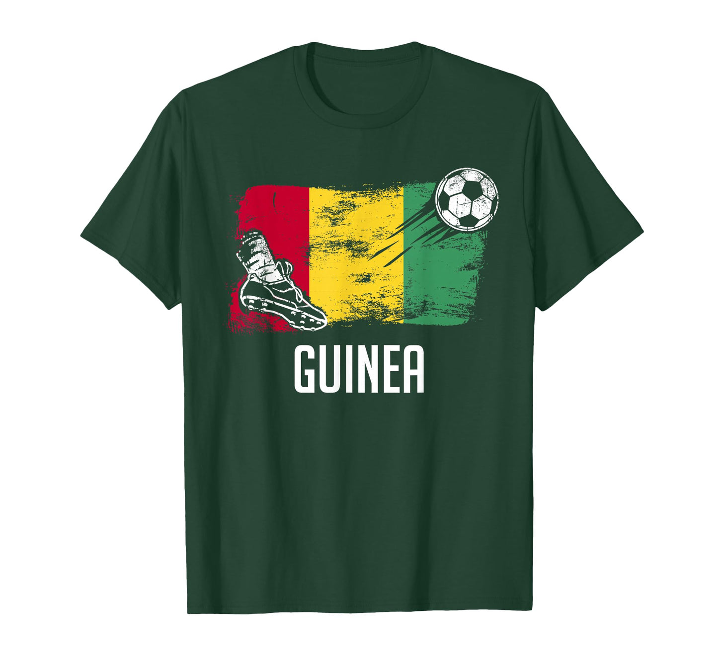 Guinea Flag Jersey Guinean Soccer Team Guinean T-Shirt