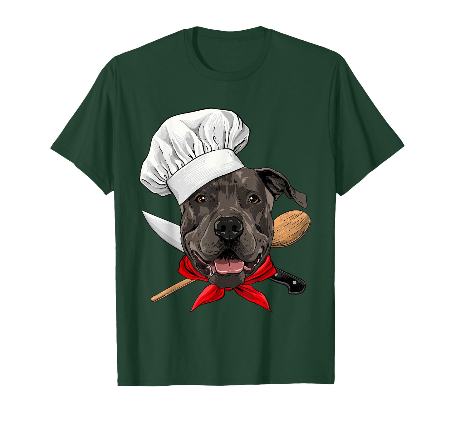 Pit Bull Chef Dog, Cooking Baking Lover T-Shirt
