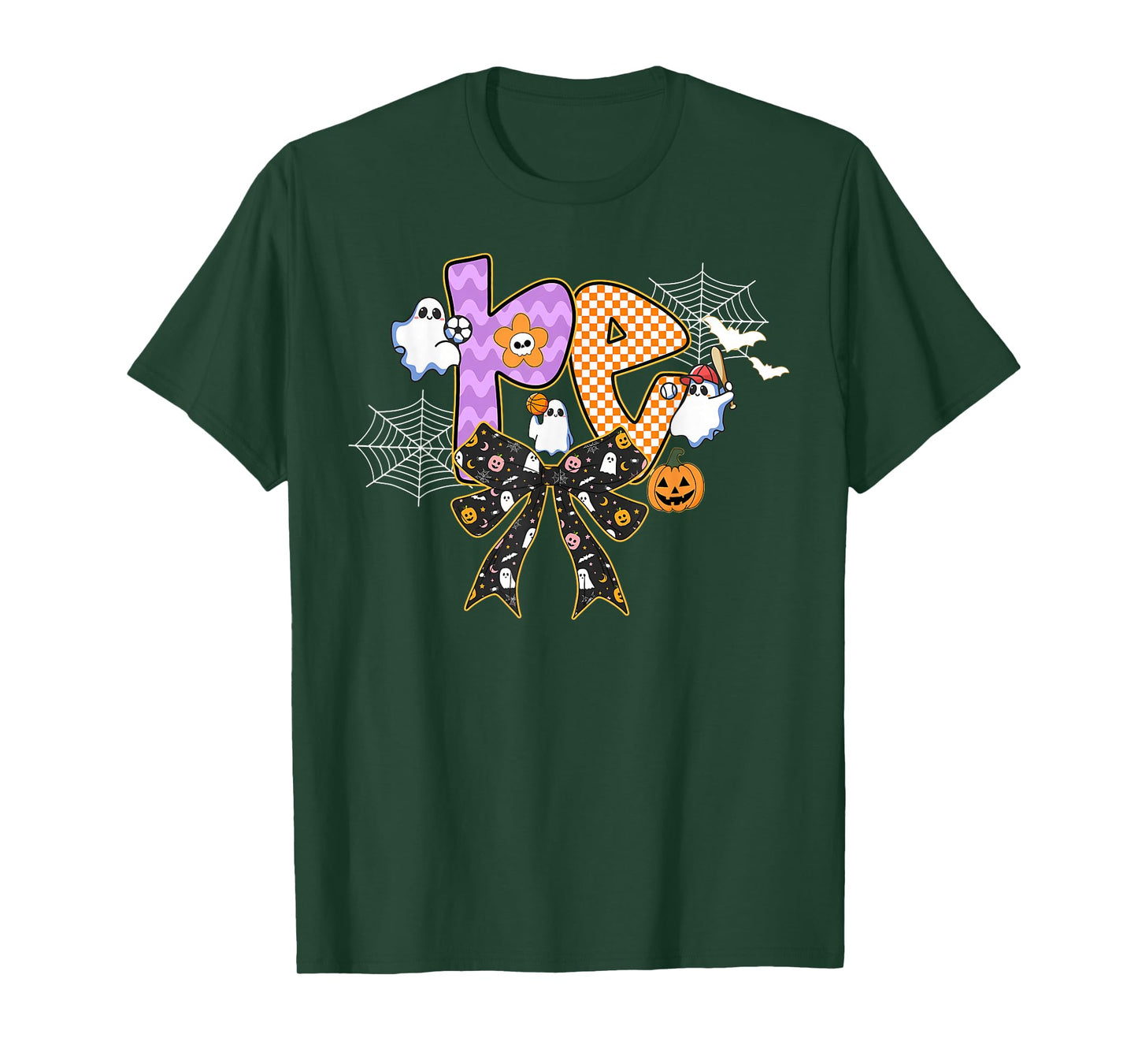 PE Teacher Coach Coquette Ghost Halloween Physical Education T-Shirt