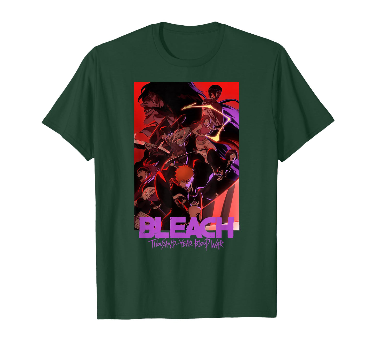 Bleach: Thousand Year Blood War Colorful Show Poster Anime T-Shirt