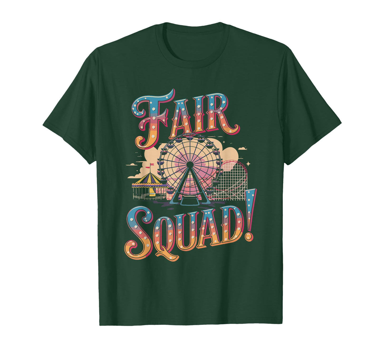 Fair Squad Carousel Rides Country Fair Carnival Fair T-Shirt