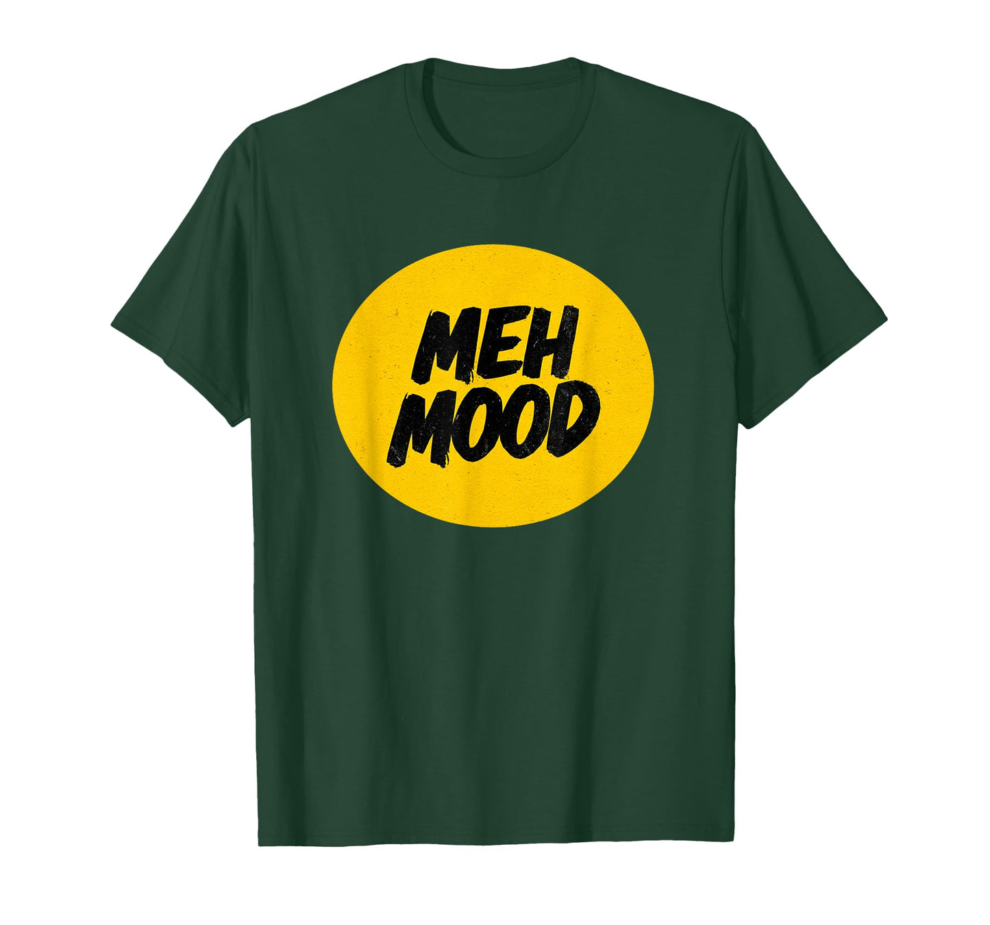 Bright Yellow Meh Mood Speech T-Shirt