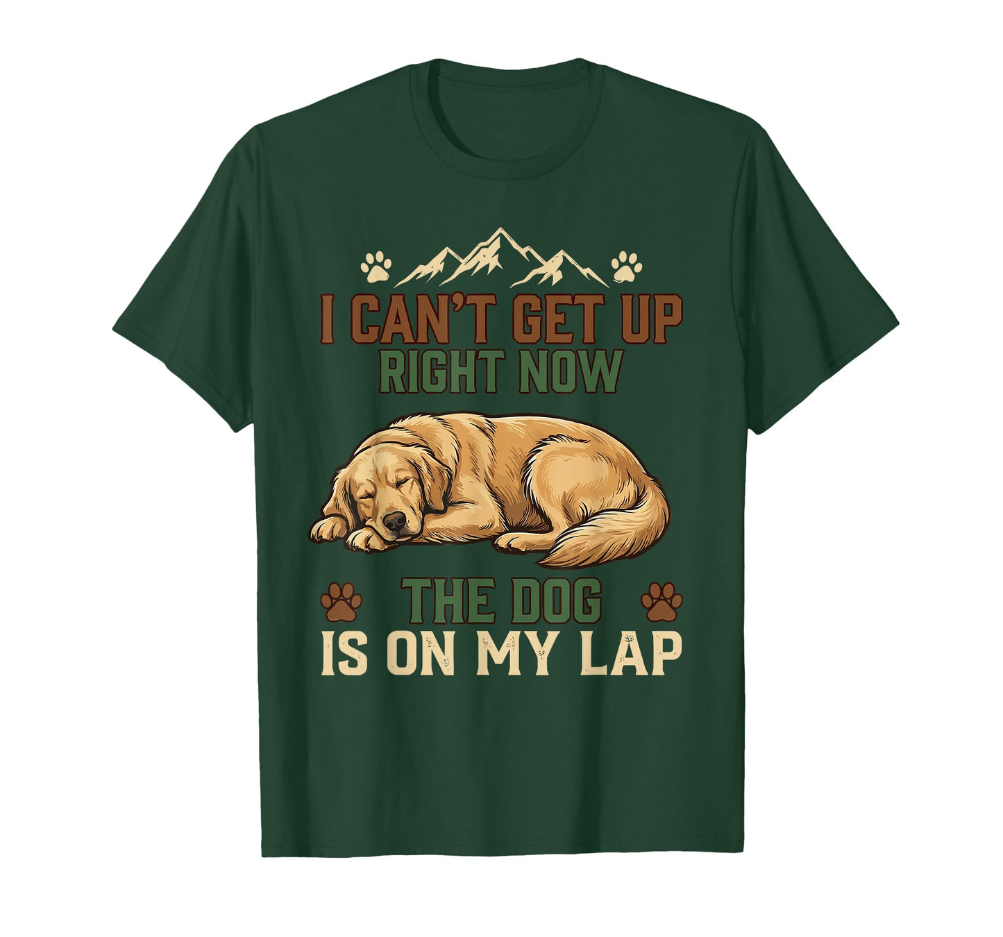 I Can’t Get Up Right Now The Dog is On My Lap Dog Lovers T-Shirt