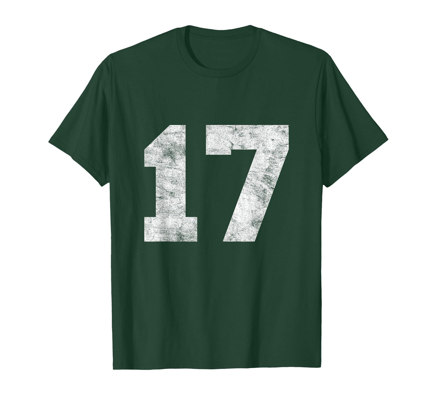 Vintage Lucky Number 17 Birthday Sports Player Team Athlete T-Shirt