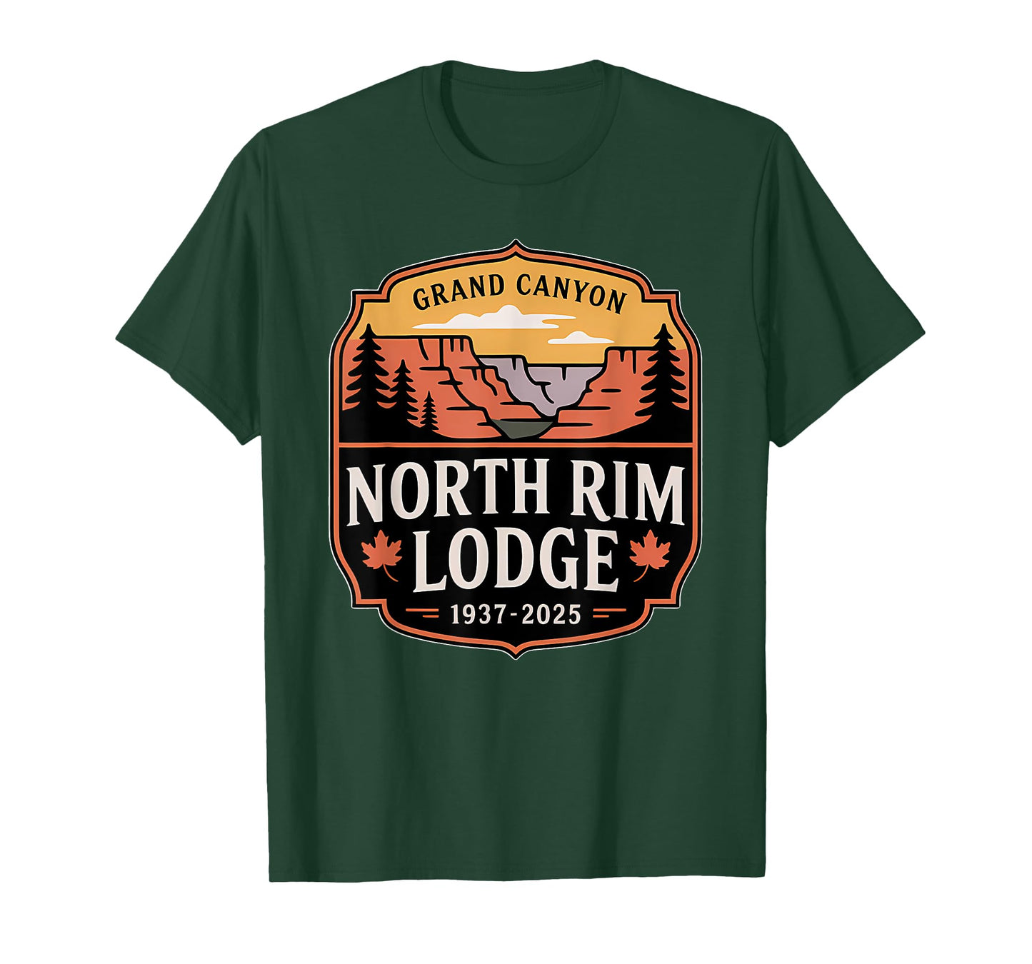 Grand Canyon North Rim Lodge 1937–2025 Tribute T-Shirt