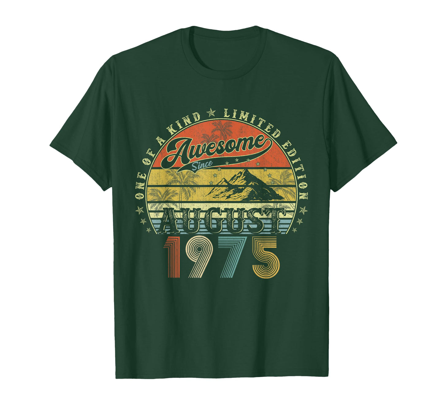 50 Year Old Birthday Gifts For Men August 1975 50th Bday T-Shirt