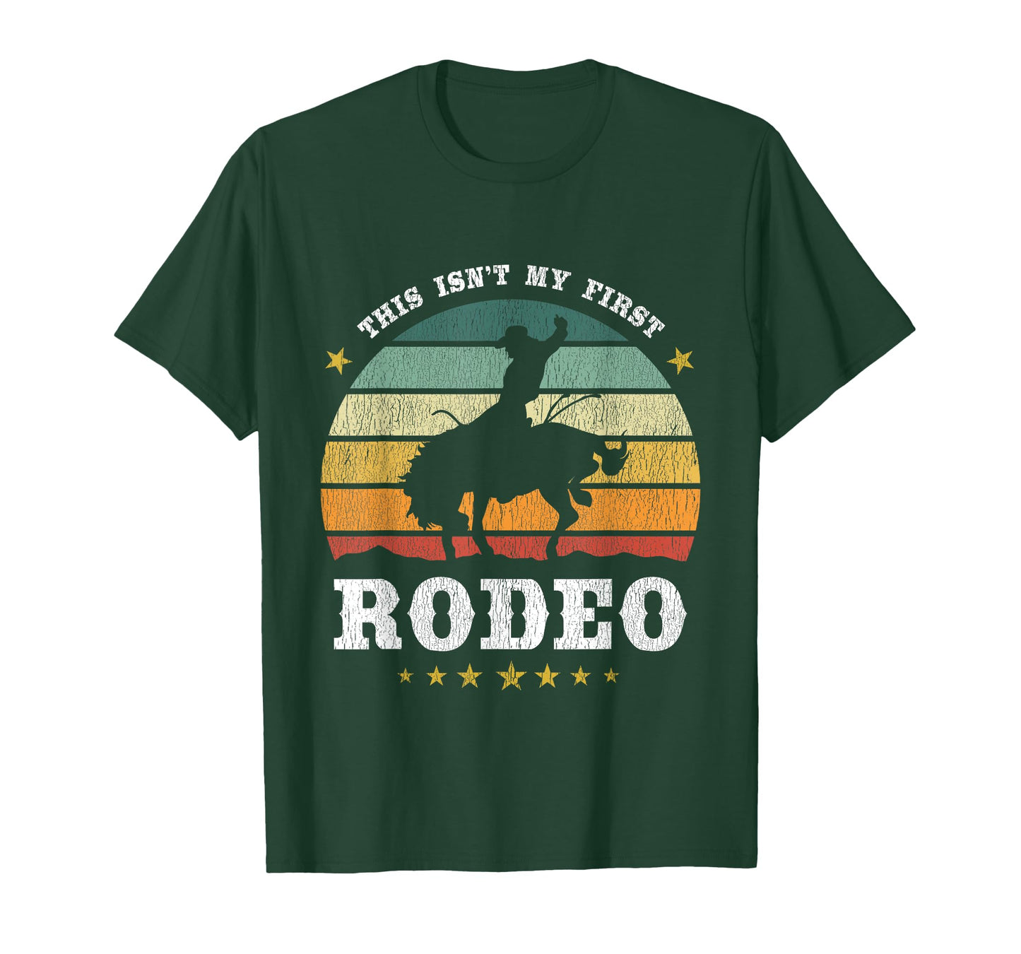Americana This Isn't My First Rodeo Western Texan Retro Design T-Shirt