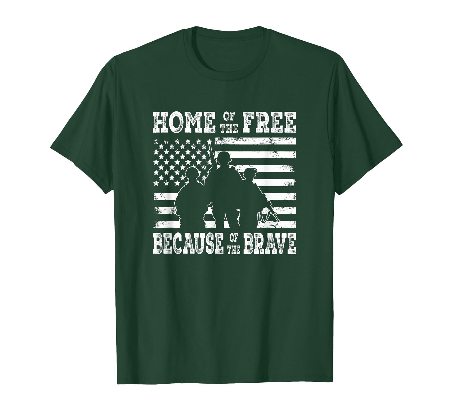 Home of The Free Because of The Brave Support T-Shirt