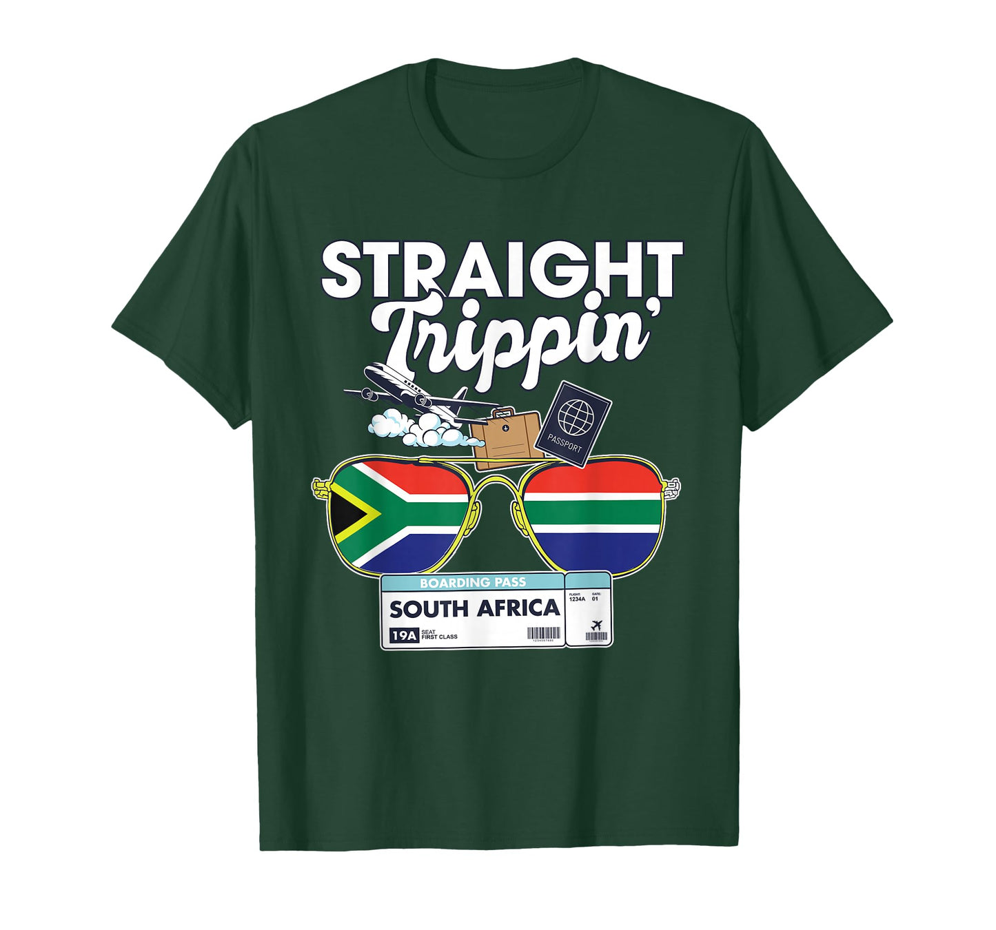 Straight Trippin' South Africa Vacation Tour Travel Trip T-Shirt
