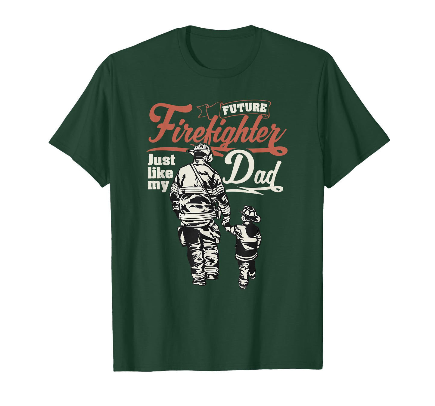 Future Firefighter Like My Dad Kids T-Shirt Gift T-Shirt