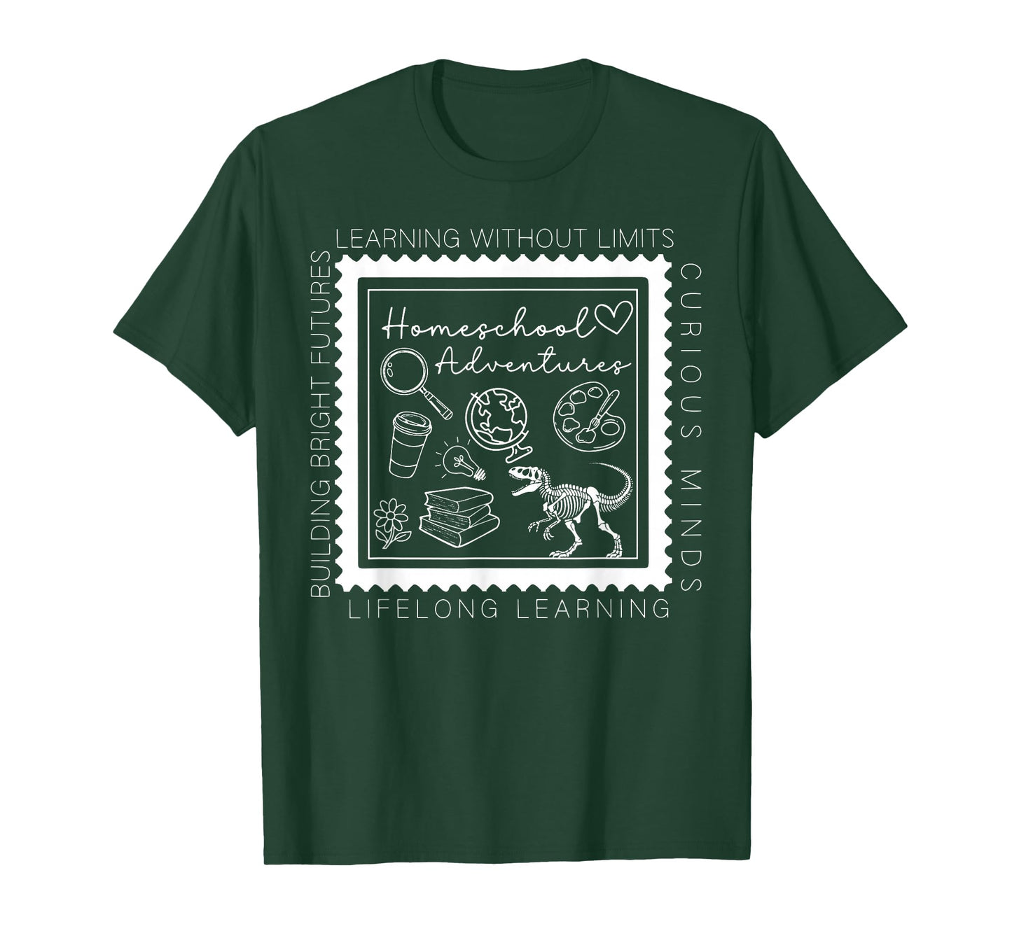 Vintage Homeschool Mom Stamp Homeschool Mama Homeschooling T-Shirt