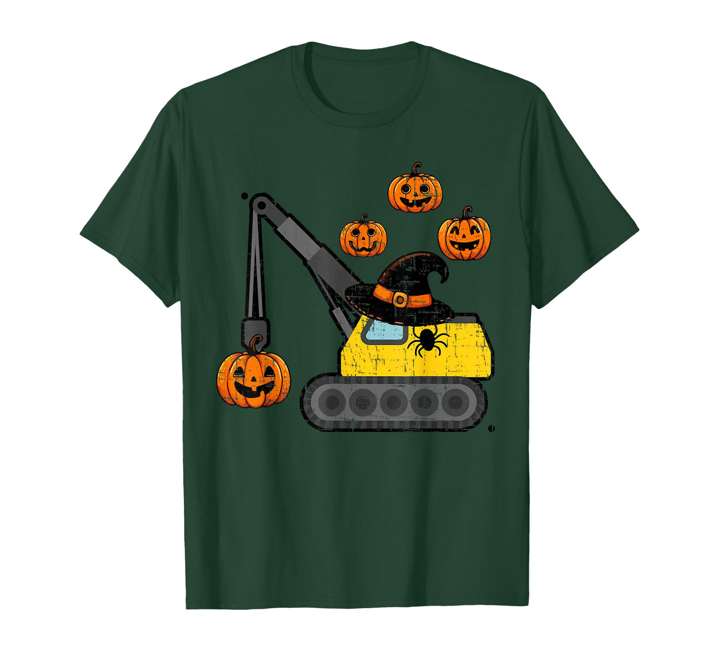 Crane Construction Truck Costume Toddler Kids Boys Halloween T-Shirt