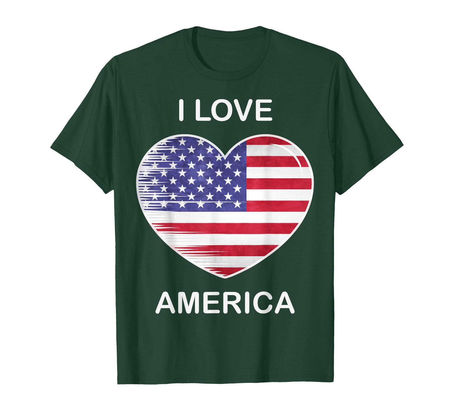 I Love America, My Home, My Country, Heart USA T-Shirt