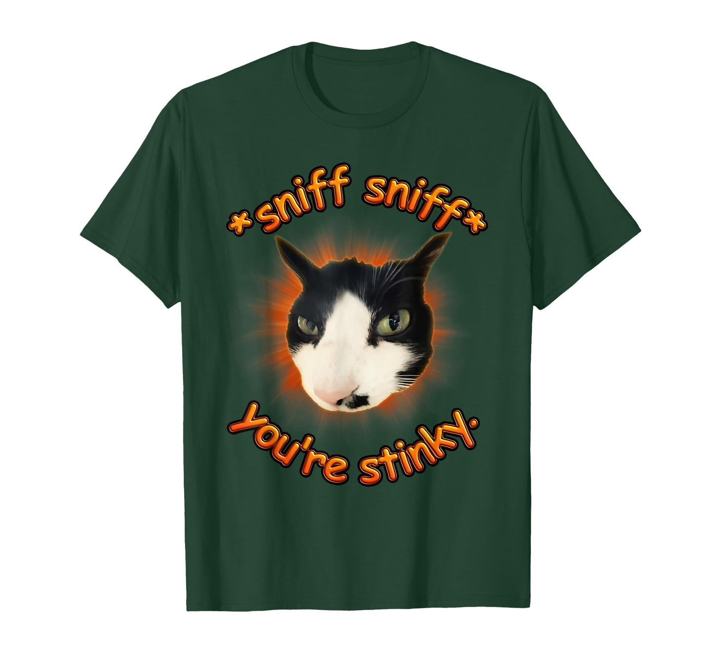 Retro Stinky Cat Funny Sarcastic Cat Quote Men Women T-Shirt