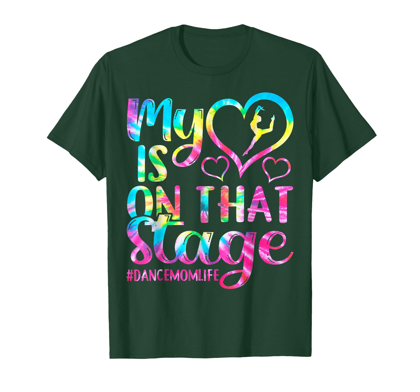 Dance Mom Retro My Heart Is On That Stage Dance Recital T-Shirt