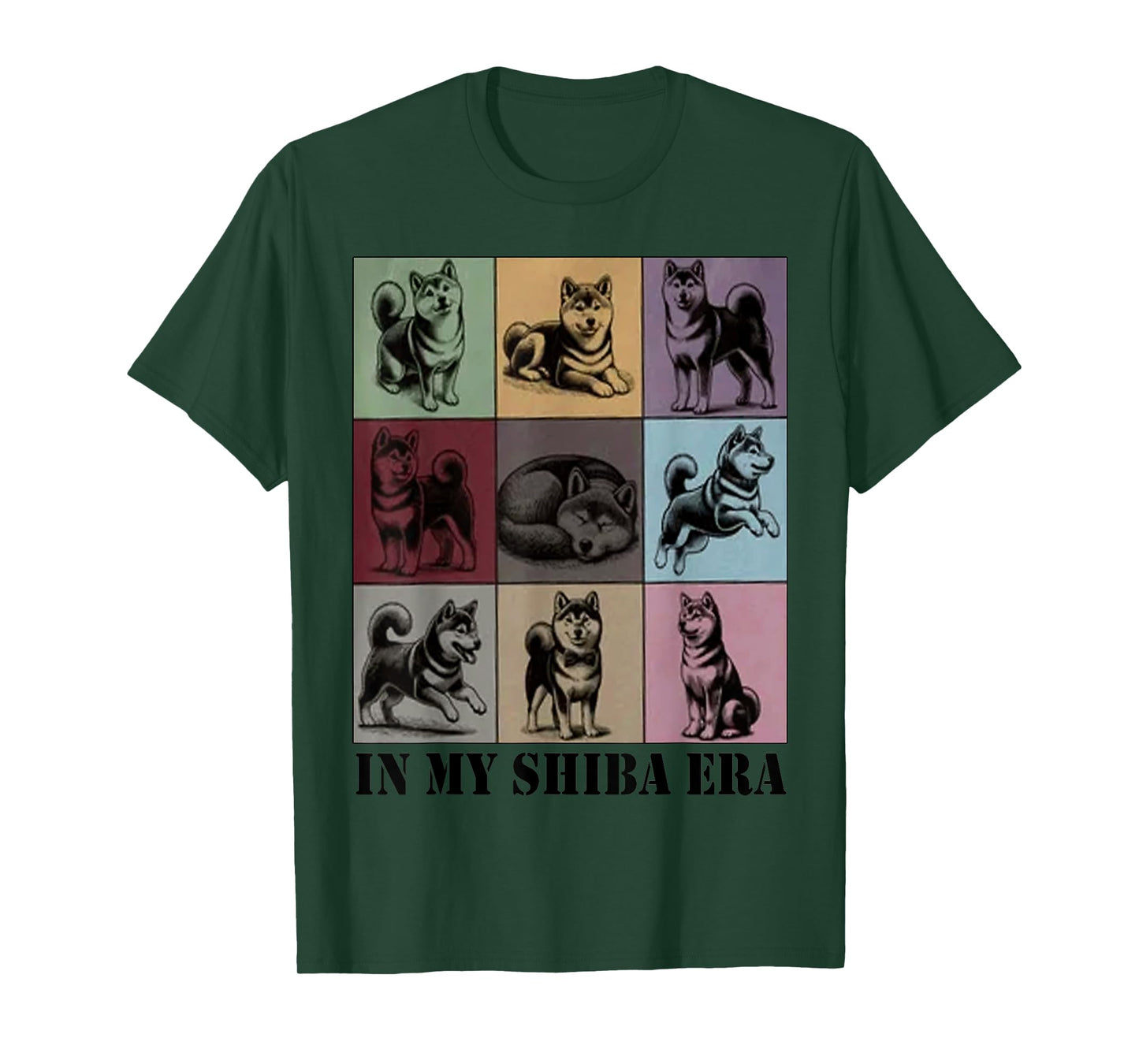 funny Shiba Dog Quote In My Shiba Inu Era Cool Dog Mom Love Men Women T-Shirt