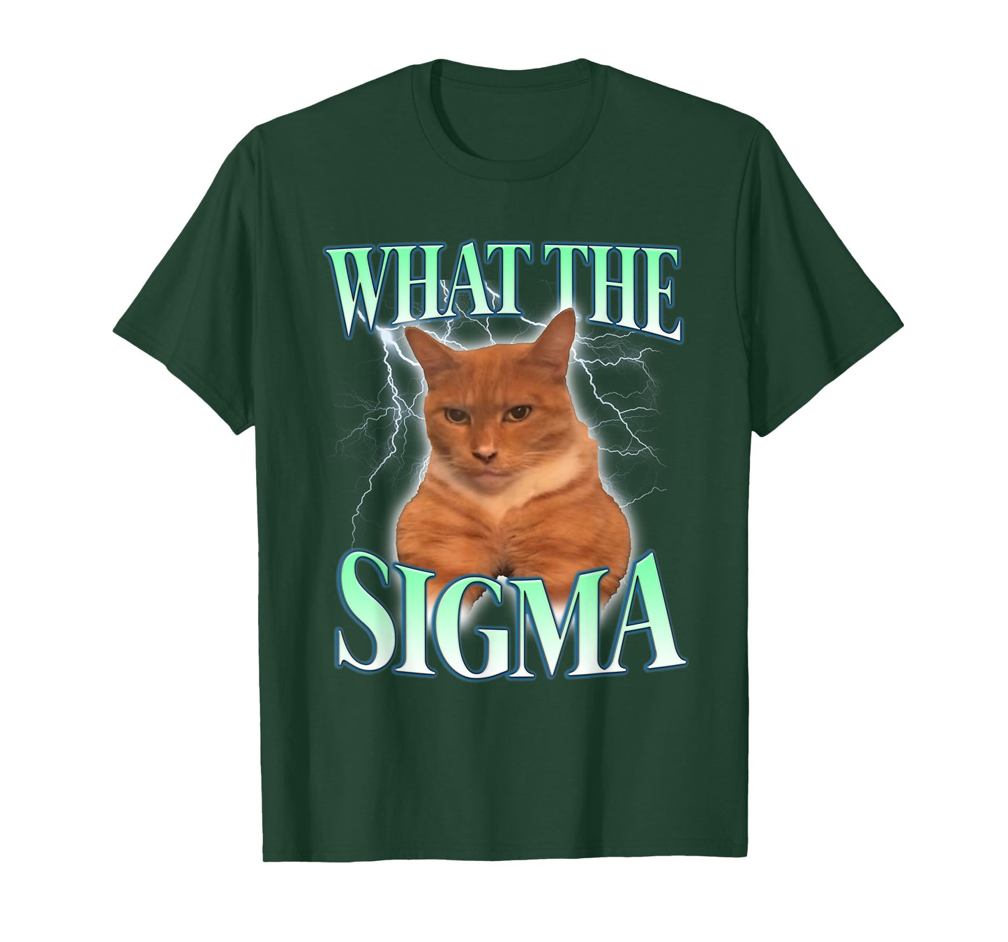 Vintage What The Sigma Lovely Animal Funny Cat-Meme Apparel T-Shirt