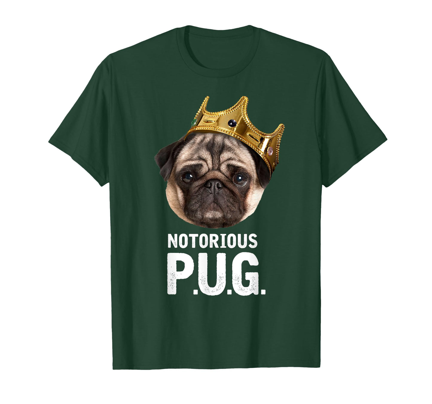 Notorious P.U.G. - Funny Cute Rap Parody Pug Dog T-Shirt T-Shirt
