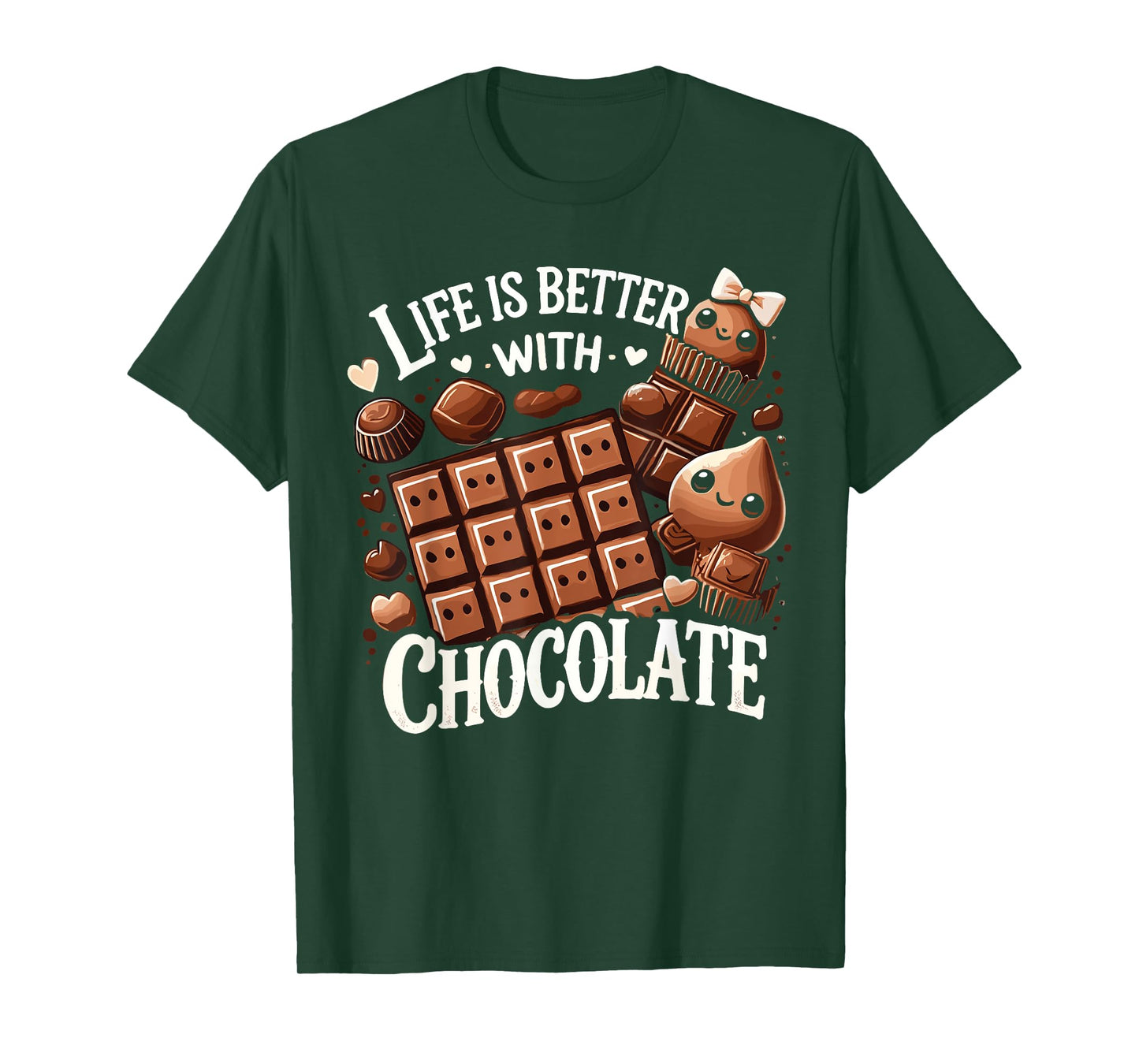 Life Is Better With Chocolate Chocolate Milk T-Shirt
