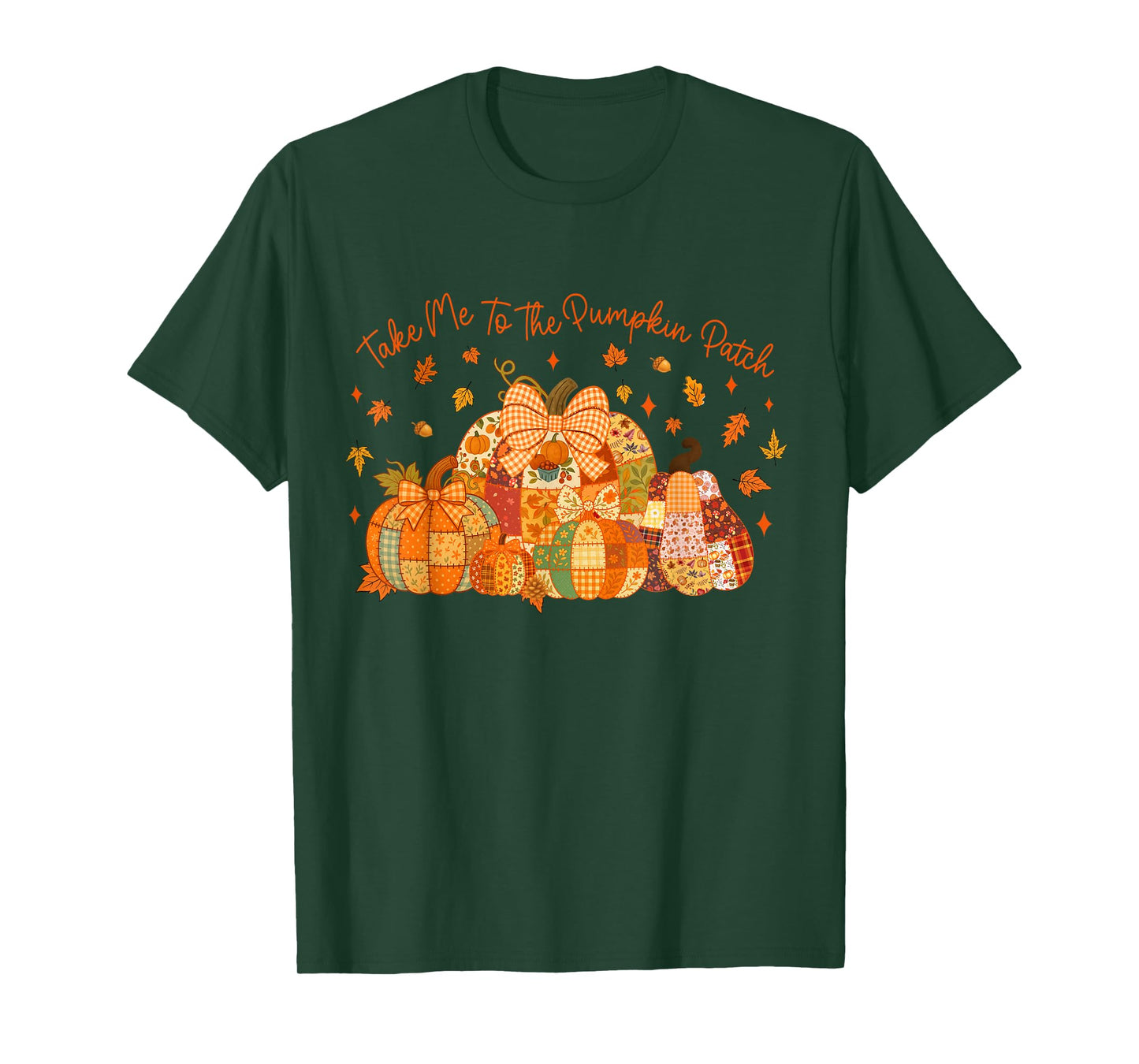Take Me to The Pumpkin Patchwork Fall Autumn Thanksgiving T-Shirt