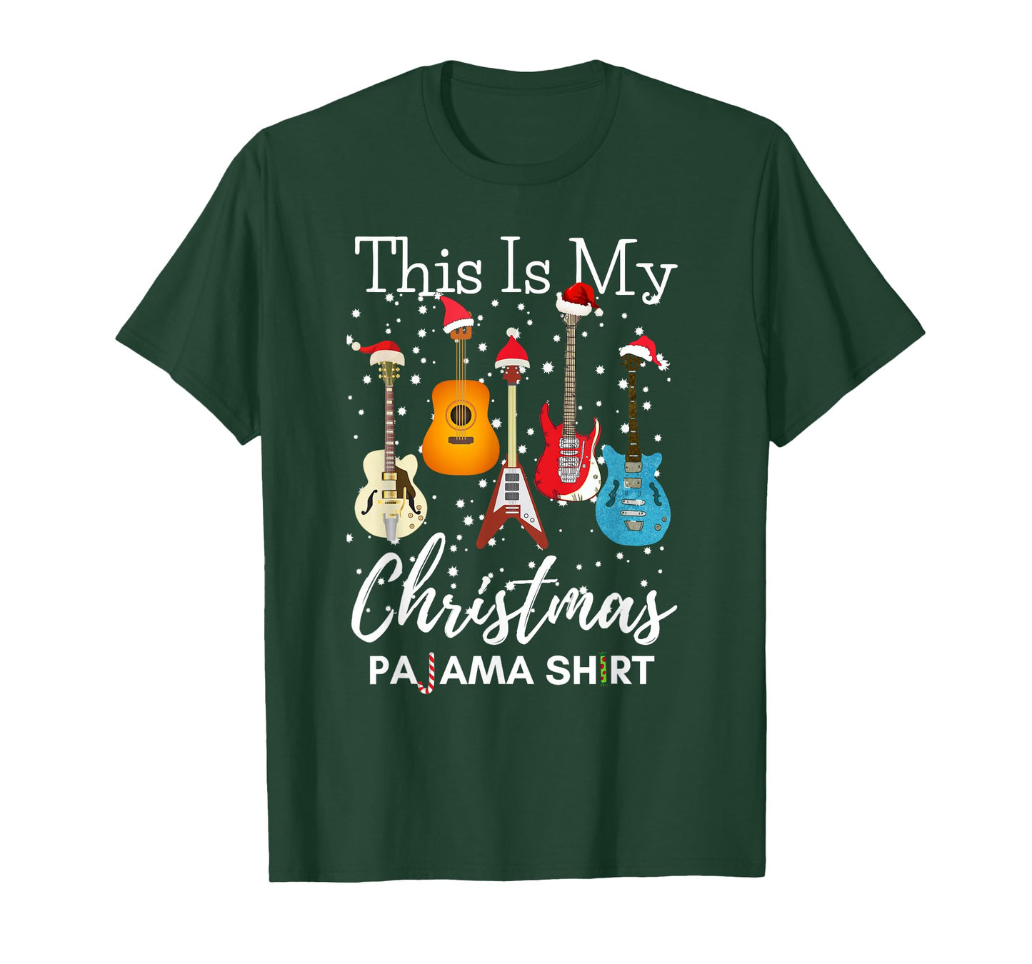 This Is My Christmas Pajama Guitar Guitarist Music Lover T-Shirt