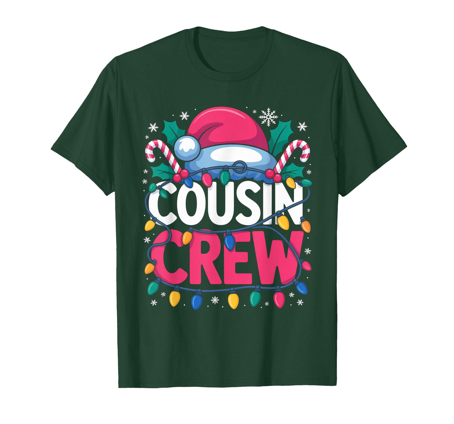 Christmas Cousin Crew Pajamas Kids Girls Toddler Matching T-Shirt