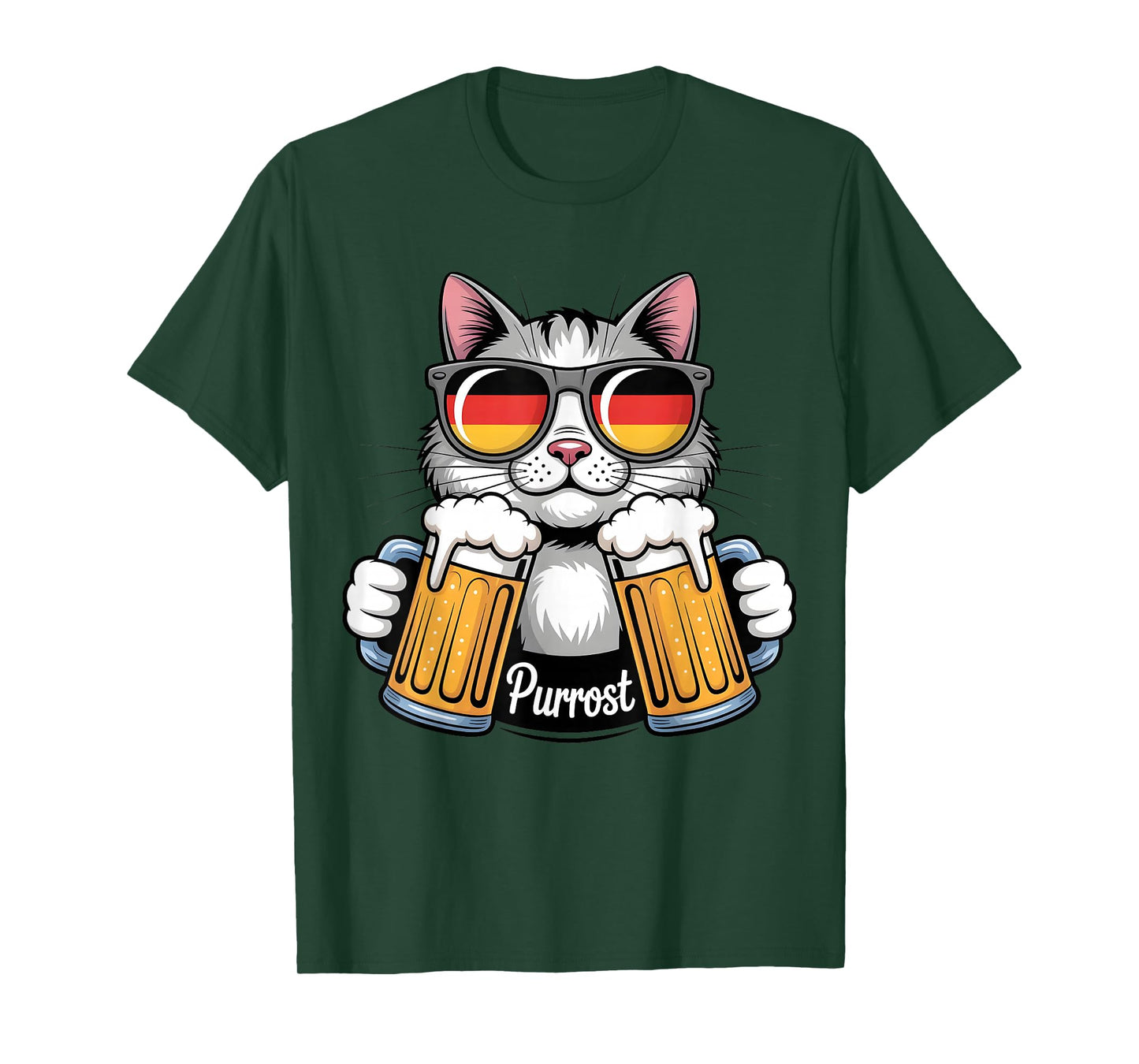 Purrost Cat Lovers German Beer Humor Oktoberfest Vibes T-Shirt