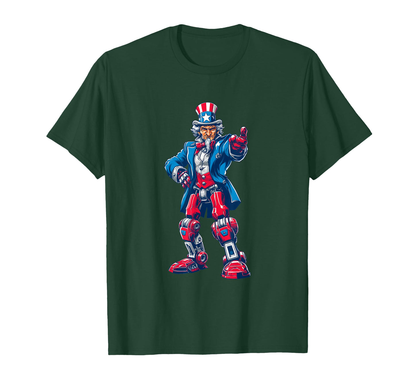 Funny AI Uncle Costume for Robot and Sam Lovers T-Shirt
