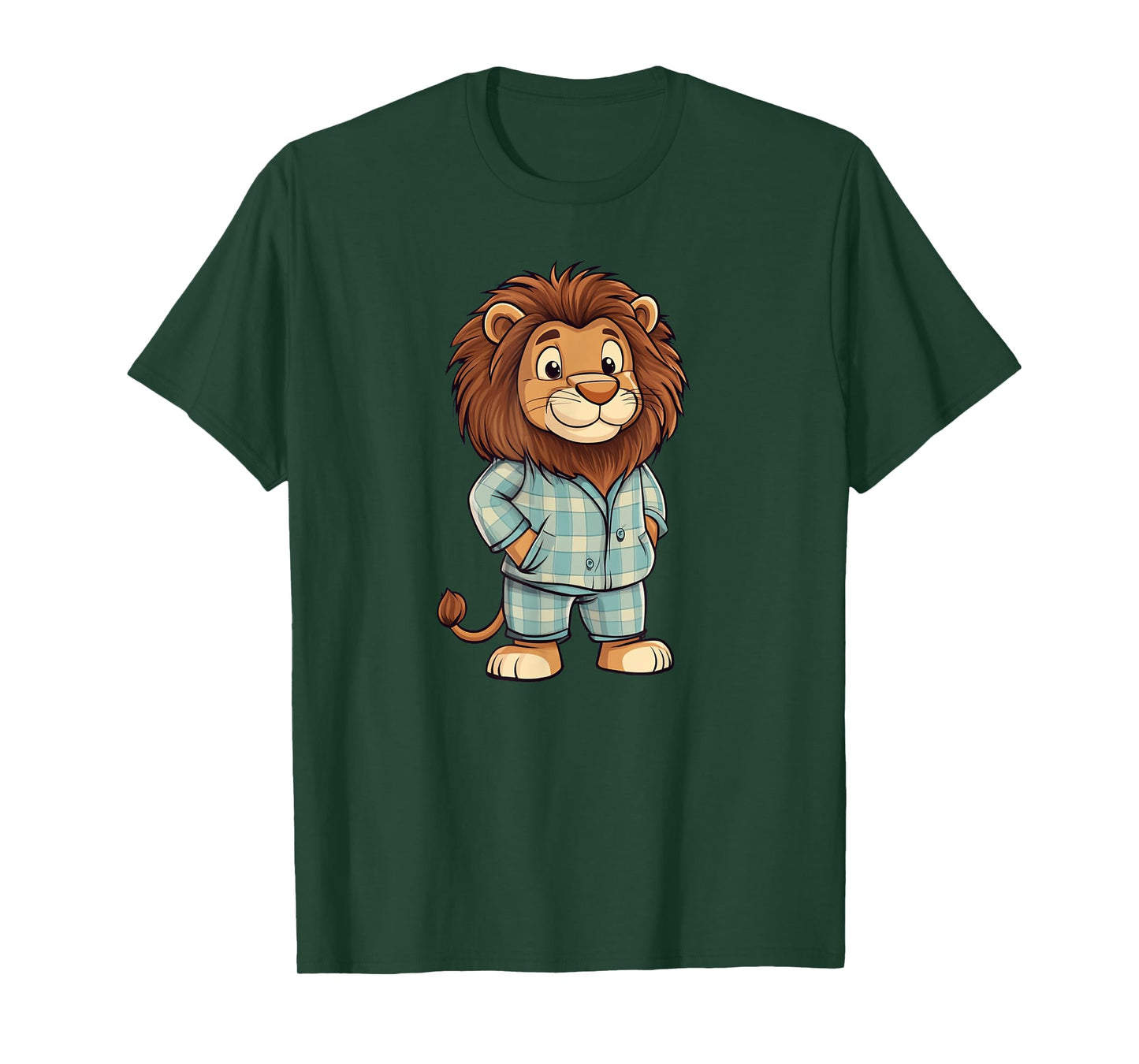 Roaring Giggles: Lion in Pajama Costume for Sleepy Lovers T-Shirt