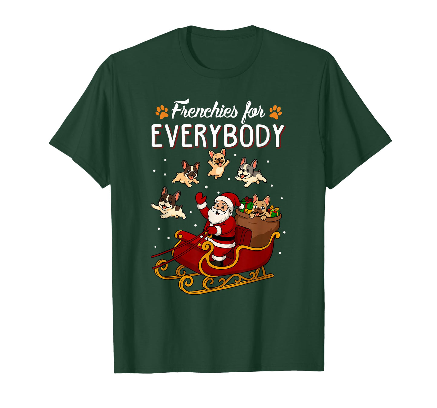 French Bulldog Dog Mom Men Women Kids Funny Christmas T-Shirt