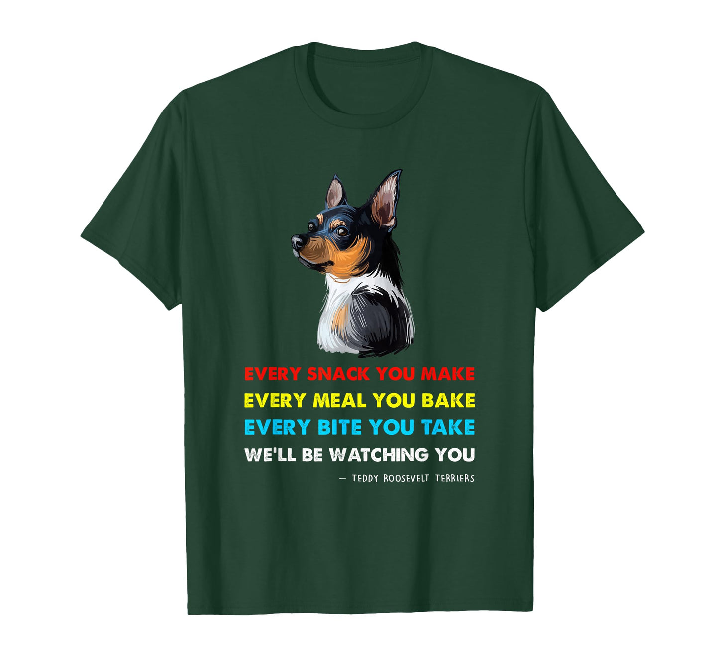 Teddy Roosevelt Terrier Dog Shirt Teddy Roosevelt Terrier T-Shirt