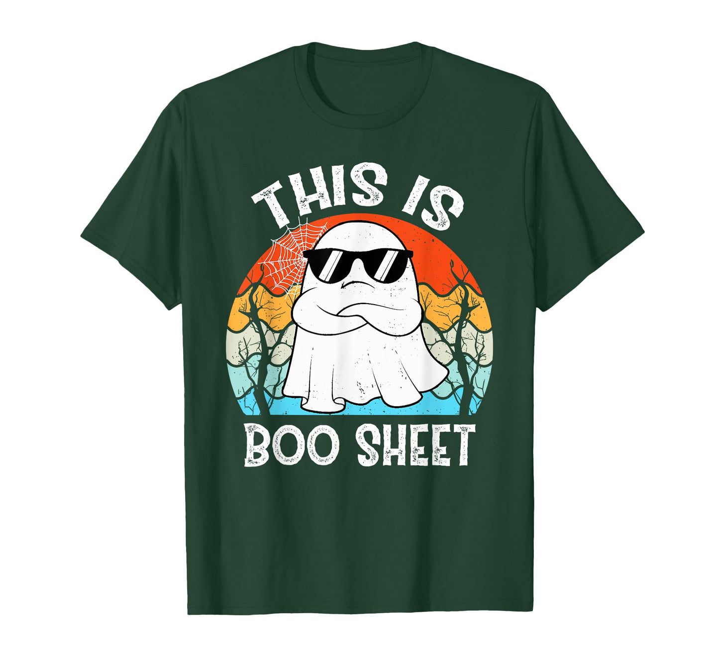 Vintage This Is Some Boo Sheet Ghost Retro Halloween Funny T-Shirt