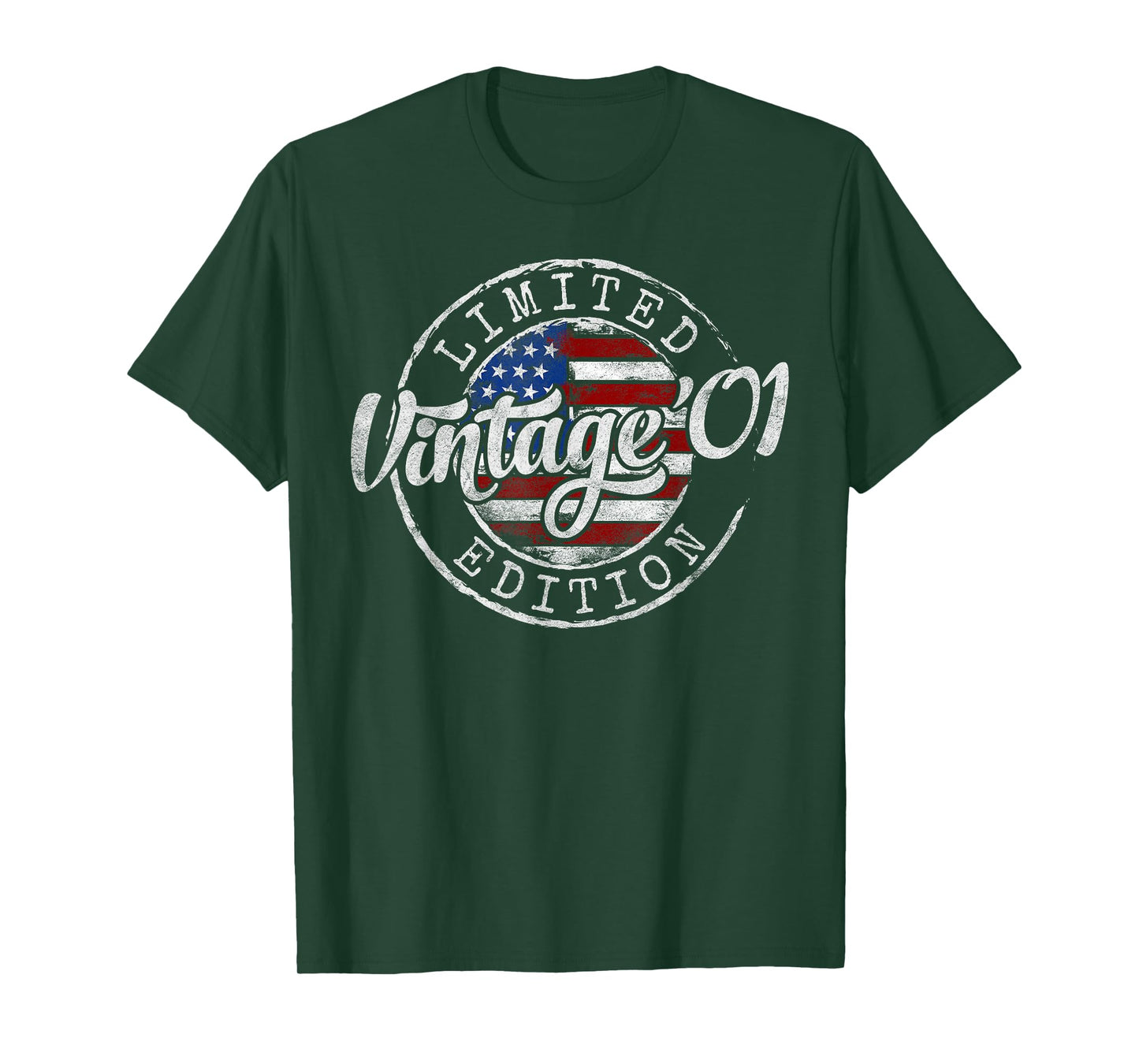 Vintage 2001 24th Birthday Gifts For Men Women 24 Year Old T-Shirt