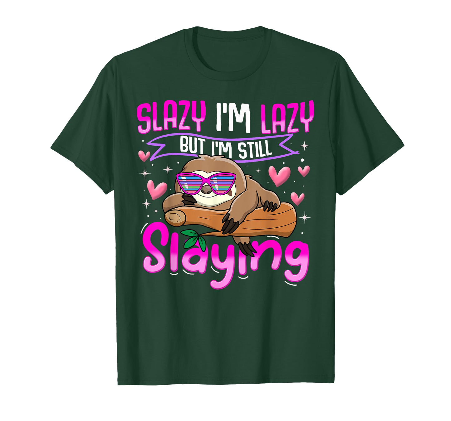 Tween Girl Shirt Funny Animal Sloth Trendy Slazy Gift T-Shirt