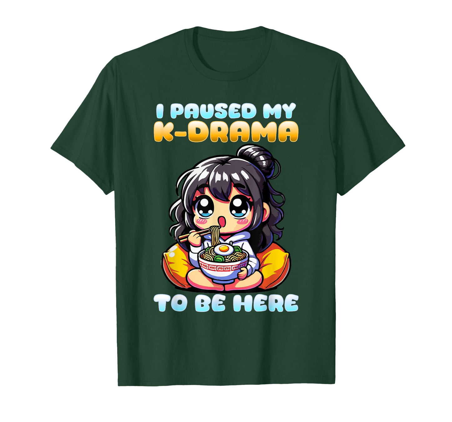 I Paused My K-Drama To Be Here I Finger Heart I Korean Music T-Shirt