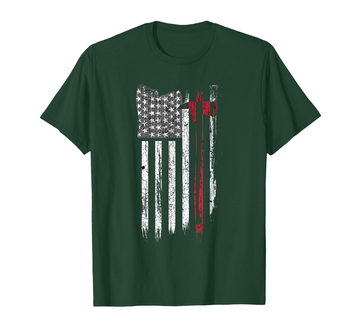 Thin Red Line American Flag Firefighter Support T-Shirt