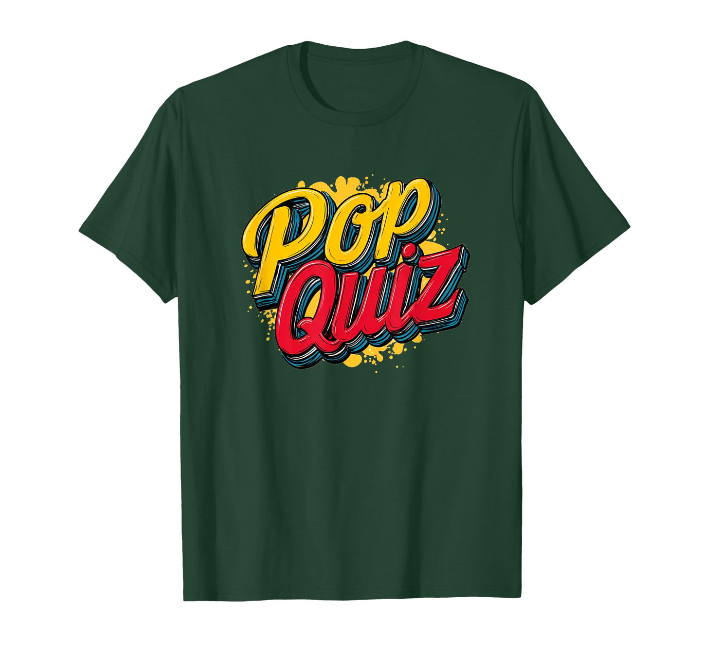 Vibrant Pop Quiz Logo T-Shirt