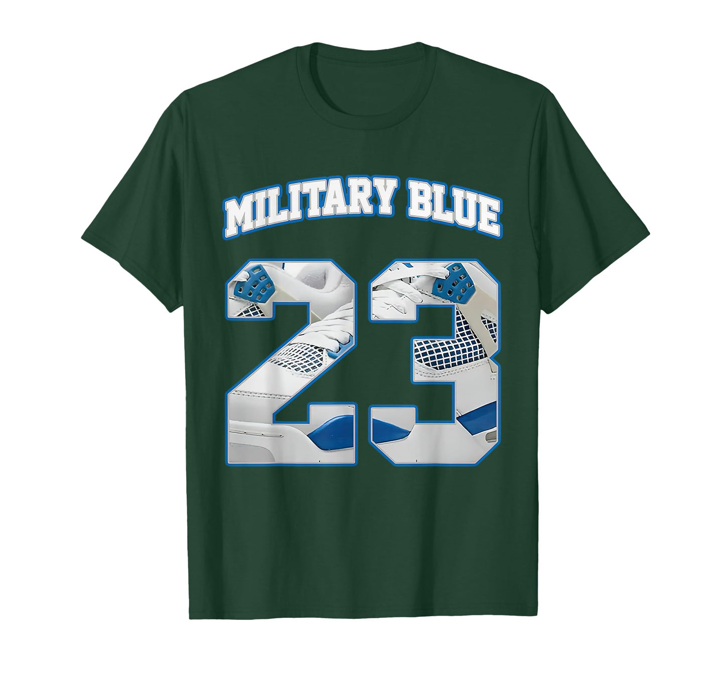 Number 23 Military Blue 4s Loser Lover Matching Tee Retro T-Shirt