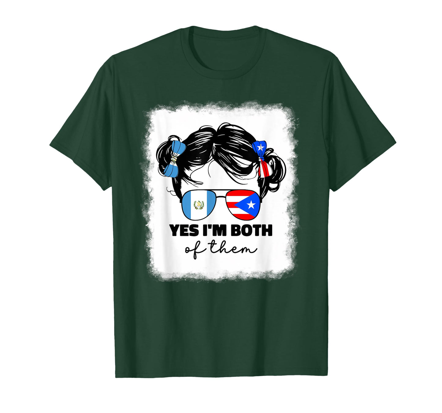Guatemalan And Puerto Rican Rico Guatemala Flag Kids Girls T-Shirt
