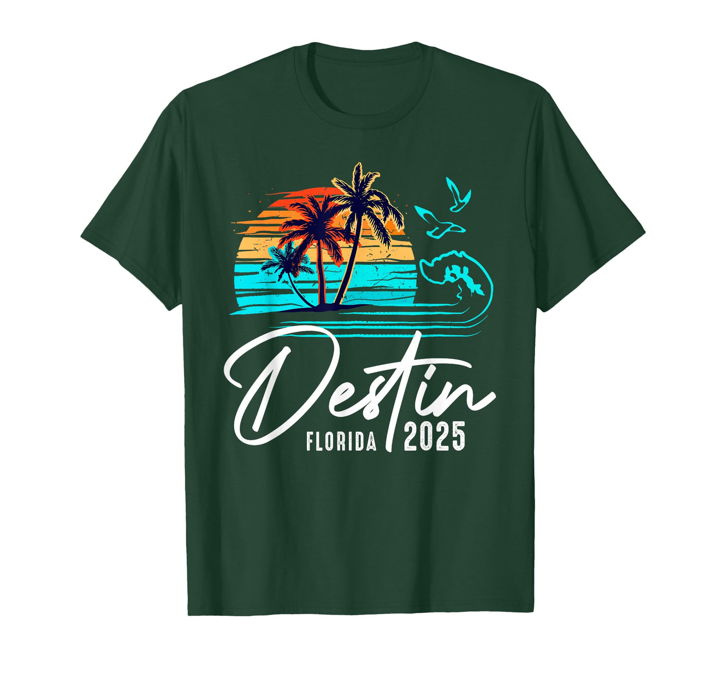 Destin Florida 2025 Vacation Souvenir Matching Family Group T-Shirt