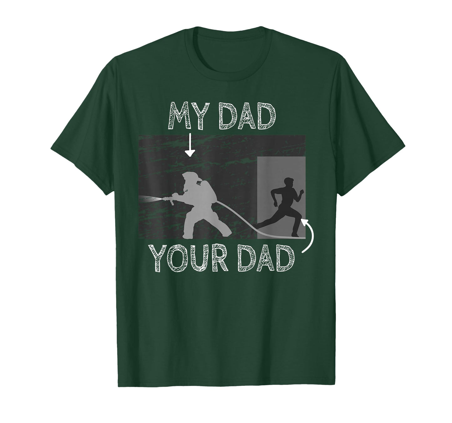 My Dad Your Dad Firefighter Son Proud Fireman Rescuer Gift T-Shirt